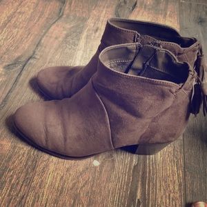 Brown booties